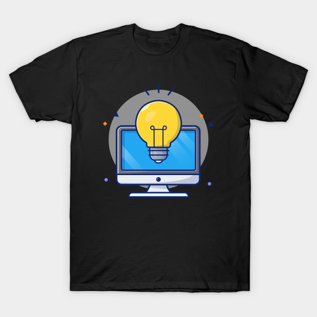 Monitor with lamp cartoon T-Shirt by Catalyst Labs